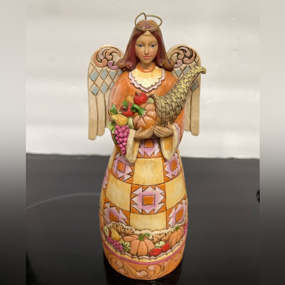 Jim Shore Heartwood Creek "Joy In The Harvest" Thanksgiving Angel Fall